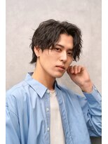 トラスト ザ バーバー 東京駅日本橋店(TRUST the Barber)&nbsp;ツイストスパイラルパーマ/センターパート/メンズパーマ