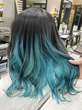 トルネード(TORNADO) ツイステカラージェイドフロイドリーチ兄弟風インナーターコイズ