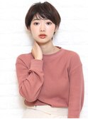 ショートスタイル/ブラウン/抜け感/20代30代40代50代