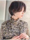 《Agu hair》長めバングで小顔垢抜けショート