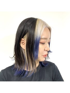 プランクスター(prankster) [prankster] ホワイトブルーのインナー裾カラー