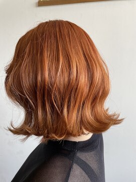 ヘアメイク カーロデュエ(Hair Make caro due) アプリコットオレンジ