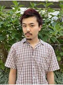 bibito ベリーショート　レッドカラー　ブリーチ　バズカット