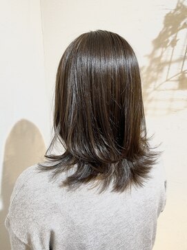 ローグ ヘアー 金町店(Rogue HAIR) ローグ金町美容室【殿岡　貴子】ミディアムマロンベージュ