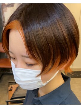 ヘアスタジオニコ(hair studio nico...) オレンジ