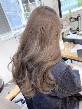 ミョンシル ブリーチなしカラー/ミルクティーグレー