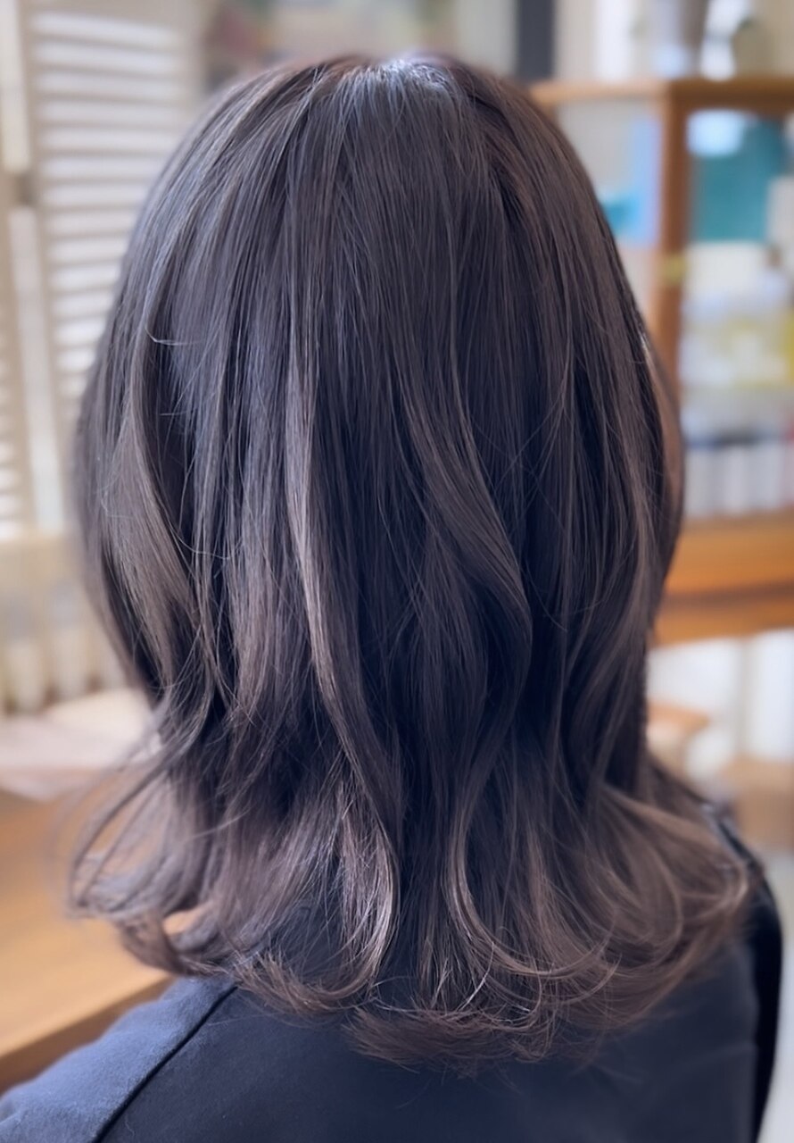 【全員】透明感カラー/ケアコラーゲン/SB込 \9,000-