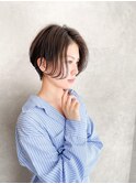 ハンサムショート×くすみアッシュ