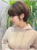 ショートボブ×髪質改善 ダークアッシュ