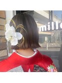 成人式・卒業式に！ボブでも可愛いアレンジ