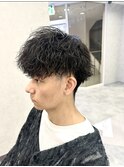 波巻きスパイラルスペインカールニュアンスパーマ