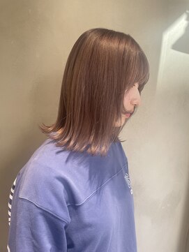 ニュートン(NEWTON) 【NEWTON×川島】ケアブリーチでピンクベージュ