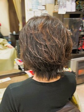 美容室 スピリチュアル ハート(SPIRITUAL HEART) 手で乾かすだけ♪チリチリしたくせ毛を縮毛してからパーマ