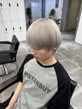 ペレ 栄店(PELE) デザインカラー/レイヤーカット/ウェットヘア/オリーブベージュ