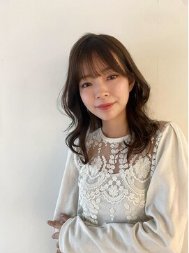 リリー 日吉(Lily) 【岡部真也】シースルーバング/韓国風くびれ巻き/ゆるふわロング