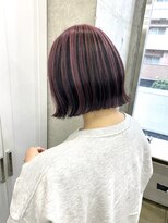 アジールヘア 北千住駅西口店(agir hair)&nbsp;きりっぱなしアンブレラカラーラベンダーピンクデザイン北千住