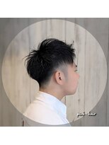 ピヴォヘアー(pivo hair) メンズカット ツーブロック アップバング フェードカット