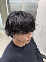 レタッチ バイ フィフス 天神大名(RETOUCH by fifth)&nbsp;シャドウパーマスパイラルパーマツーブロックメンズパーマ束感