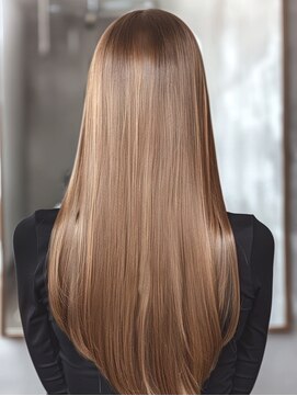 フレーム 博多店(FRAME) 髪質改善縮毛矯正ストレートパーマ×透明感ナチュラルベージュ