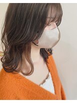 ハウリーヘアアンドスパ(HAURY hair&spa) イヤリングカラー×モカベージュ