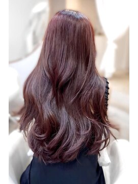 サロウィン 広島(SALOWIN) チェリーレッドワインレッドフェミニンロング大人ガーリー韓国