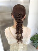 お呼ばれヘア あみ下ろし 編み下ろし 大人アレンジ☆