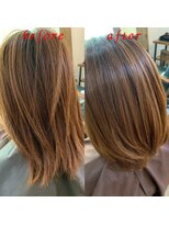 ヘアーサロン ココア(hair salon cocoa)&nbsp;艶まとラウンドレイヤーボブ