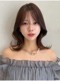 デザインカラー美髪大人可愛いグランマッシュうる艶髪前髪