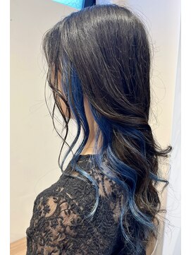 イメージア ボーノ相模大野店(IMAGE-A) 【相模大野カラー】透明感ブルーインナーカラーロング