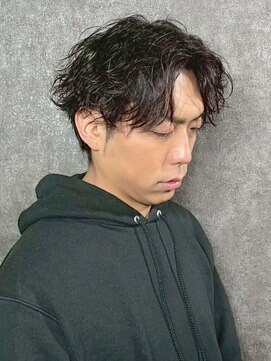 アウル 心斎橋(owl) 波巻きパーマ/センターパート/メンズパーマ/フェザーパーマ