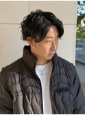 大人男子×ニュアンスパーマ