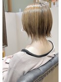 大人ボブ軽め似合わせカット縮毛矯正