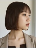 大人ボブ ミニボブ ボブ 切りっぱなしボブ 内巻きボブ
