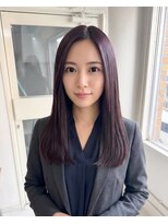 零秒女髪 千里丘店&nbsp;艶感溢れる大人女性の上品ロングヘアカラー髪質改善艶髪