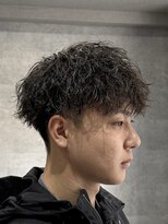 バーバーハウス ラヴィ 阿佐ヶ谷店(Barber House Lavie)&nbsp;ツーブロマッシュ×ツイストスパイラルパーマ