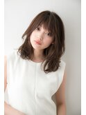 【寺尾拓巳】大人かわいい毛先パーマレイヤー小顔ミディアム