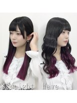 あるじゃんすー 町田店&nbsp;ブラック×チェリー#シールエクステ#セミウェットウェーブ#町田