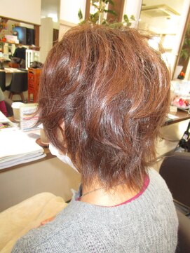 コアフィールフィス(COIFFURE fils) ショートレイヤー　ピンクアッシュ