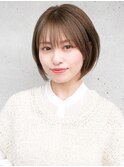 ★30代40代50代小顔カットボブルフ透け感艶カラークールショート