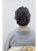 入学式☆お母様☆訪問着☆ヘアアレンジ