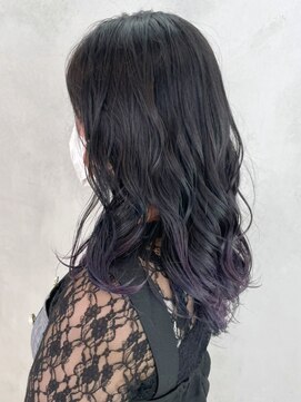 アイティーバイアルバム 松戸店(IT by ALBUM) バイオレットグラデーション_くびれヘアビタミンカラー_ba342132