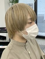 メンズヘアトーキョー 原宿(MEN'S HAIR TOKYO) ミルキーベージュ/アッシュ/さらさらストレート/ダウンバング