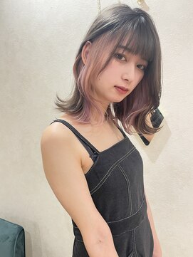 ロンド レア 天神大名店(Lond Le’a) ダブルカラー/インナーカラー/イヤリングカラー/ミルクティ/こ