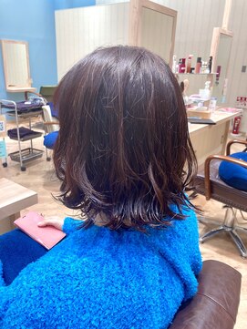 カシータ ヘア リゾート イオンモール熱田店(Casita hair resort) 肩上ボブ×顎下ライン×ワンカール×ウェーブ×ローズカラー
