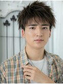 ゆるランダムツイスパでカジュアルメンズショートb仙台