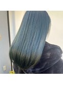 ブルーブラックでつや髪