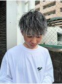 今1番おしゃれ!ホワイトメッシュメンズハイライト岡山南中央町