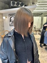 ヲタク(wotaku.)&nbsp;グレージュミルクティーカラーハイトーンダブルカラーブリーチ