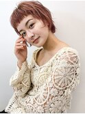 くすみピンクショート