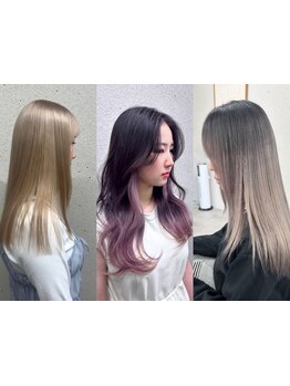 インナーカラー/ハイライト/透明感あるカラーが人気◎似合せカラーをご提案*【四日市/学割U24】